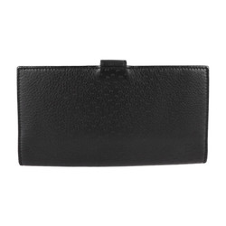 Salvatore Ferragamo Gancini bi-fold wallet 22 7221 leather black long