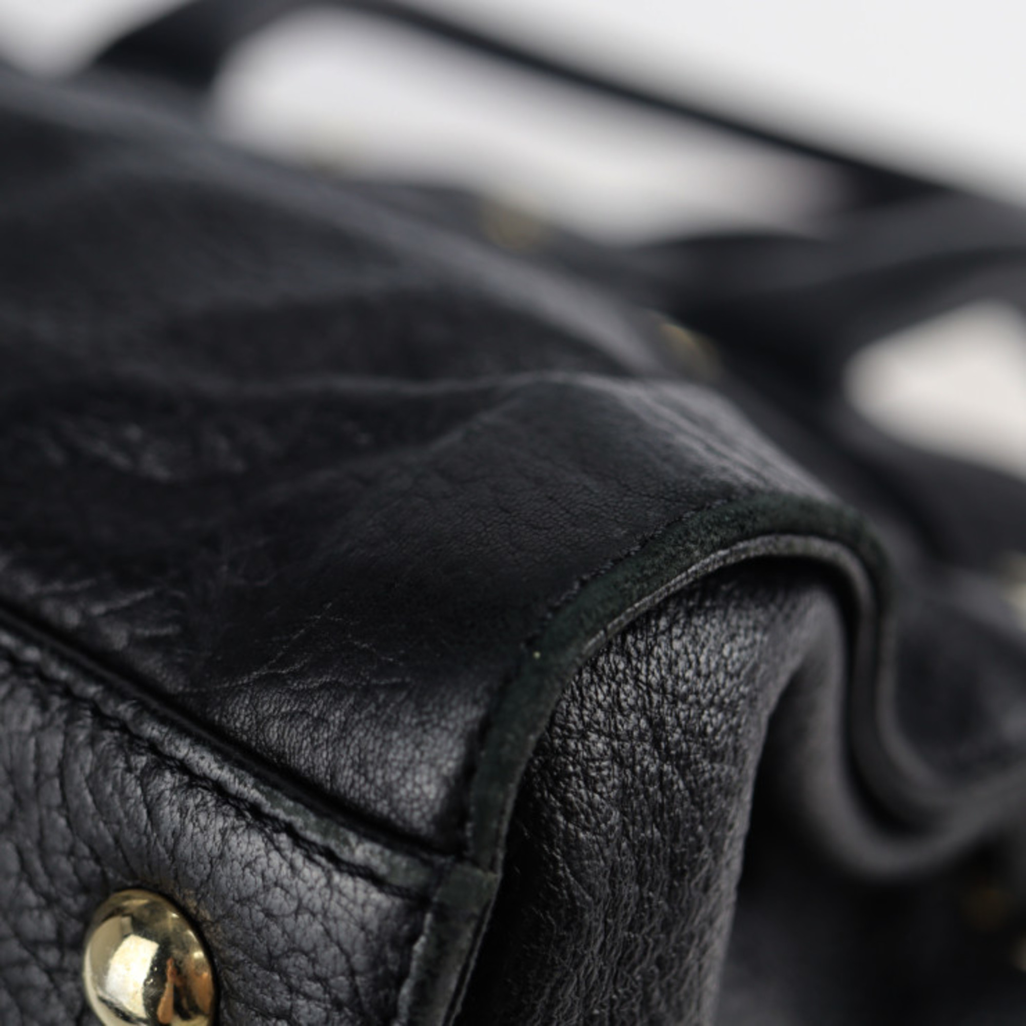 JIMMY CHOO Jimmy Choo Riley handbag leather black 2WAY shoulder bag