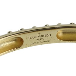 LOUIS VUITTON Louis Vuitton Brasserie Must-Have Bracelet M64515 Notation Size S Metal Gold Bangle