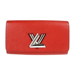 LOUIS VUITTON Louis Vuitton Portefeuille Twist Long Wallet M61179 Epi Leather Coquelicot Bifold