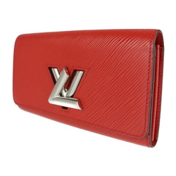 LOUIS VUITTON Louis Vuitton Portefeuille Twist Long Wallet M61179 Epi Leather Coquelicot Bifold