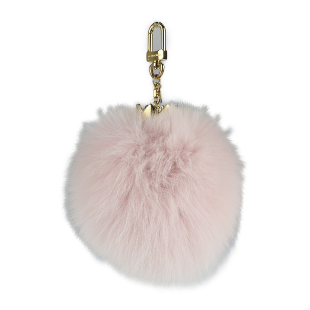 LOUIS VUITTON key ring M67371 Bag charm fuzzy bubble Rose claire