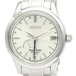 Polished GRAND SEIKO Spring Drive GMT SBGE025 Steel Watch 9R66-0AL0 BF555861