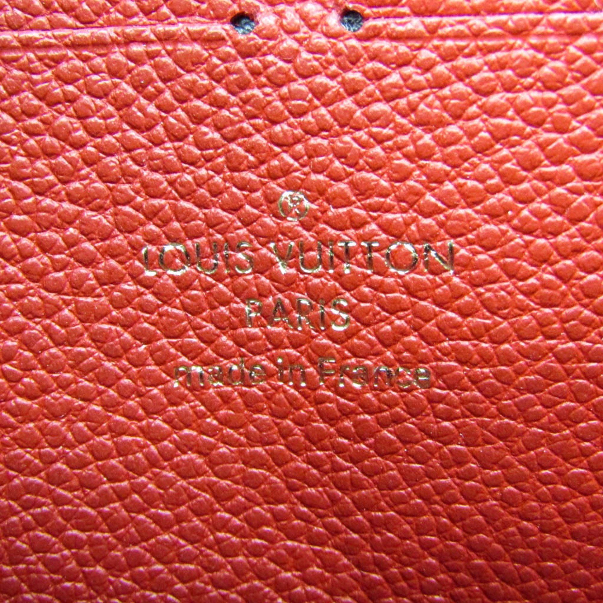 Louis Vuitton Monogram Empreinte Zippy Wallet M60737 Women's Monogram Empreinte Long Wallet (bi-fold) Cerise