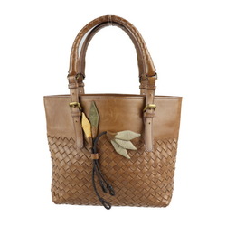 BOTTEGA VENETA Bottega Veneta intrecciato handbag 176658 leather brown