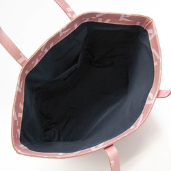 Jil Sander Women's Leather,Coated Canvas Tote Bag Light Pink,Multi-color