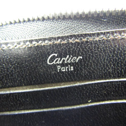 Cartier Les Must Card Case L3001124 Women,Men  Goatskin Coin Purse/coin Case Black