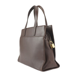 LOEWE Loewe handbag leather dark brown gold metal fittings anagram 2WAY shoulder bag tote