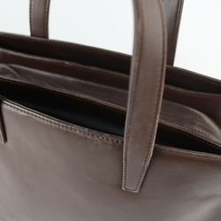 LOEWE Loewe handbag leather dark brown gold metal fittings anagram 2WAY shoulder bag tote