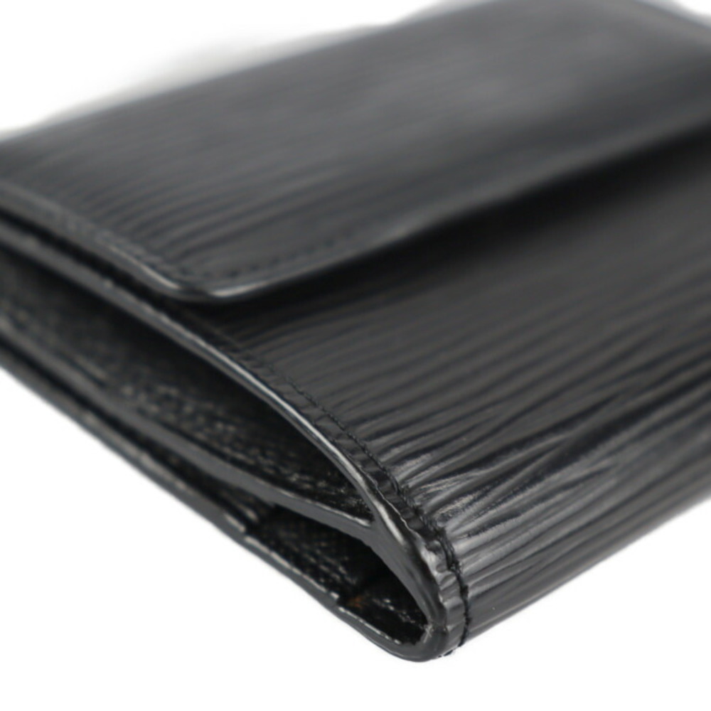 Folded Card Case with Snap Closure in Ludlow in black