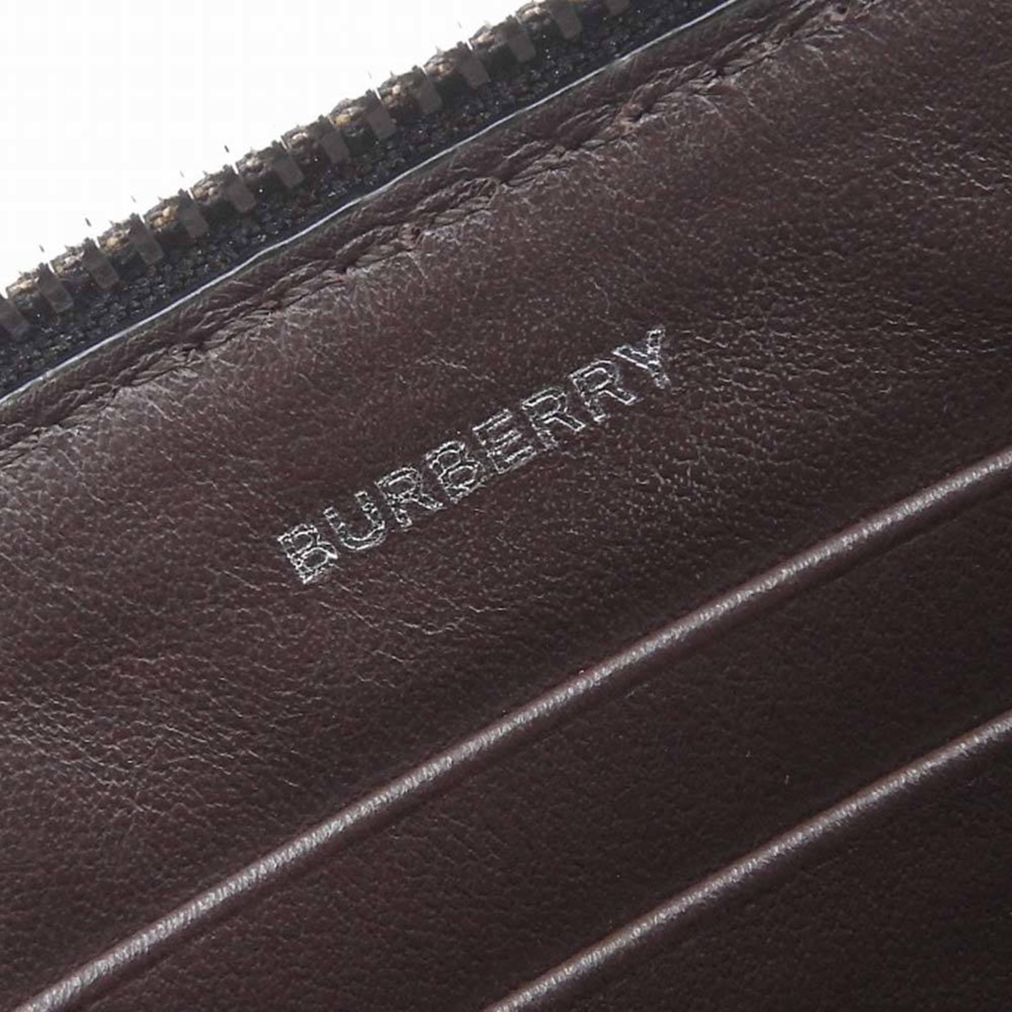 Burberry BURBERRY Harako Pattern Clutch Bag Patent Leather White x Brown 8016991 Animal