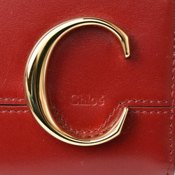 Chloé Chloe Wallet Coin Case Card Pouch CHLOE C Sea Red
