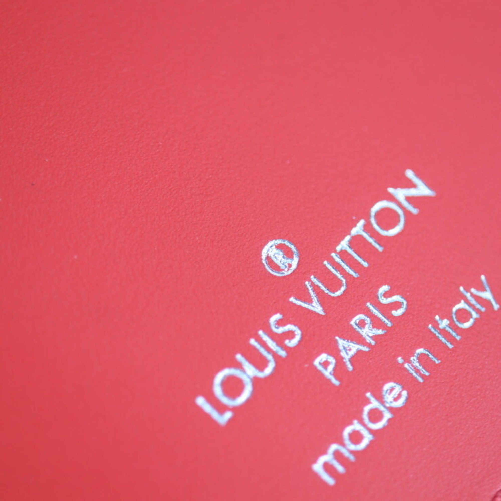 LOUIS VUITTON Louis Vuitton Porto Clé Miroir LV Escale Keychain M69291 PVC Leather Tie Dye Rouge Mirror Attached Bag Charm Key Ring