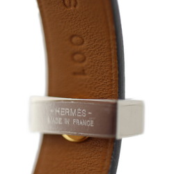 HERMES Hermes Mini Dog Square Crew Bracelet 071680CK 01 Notation Size T2 Vaux Swift Grease Asphalt Studs C Stamp