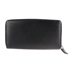 GUCCI Gucci Chelsea interlocking G long wallet 408801 leather black round fastener