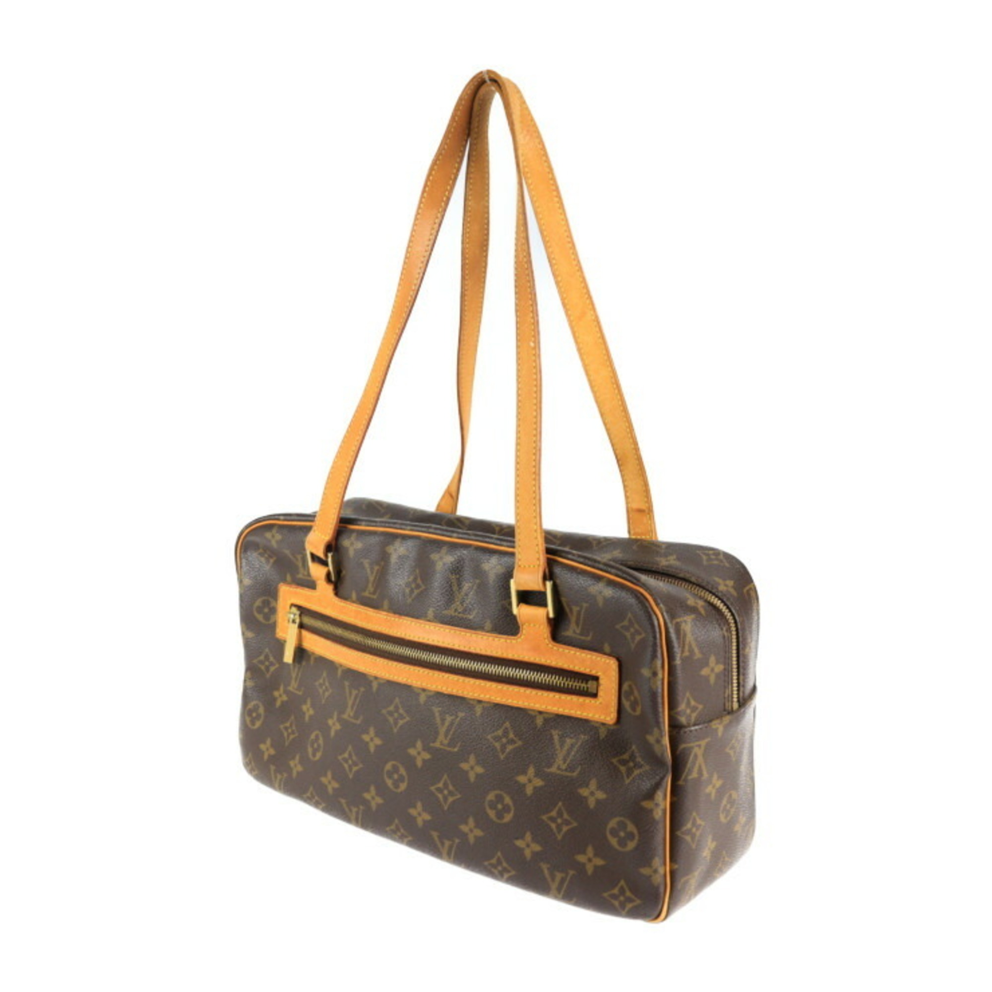 LOUIS VUITTON Louis Vuitton Cite GM Shoulder Bag M51181 Monogram Canvas Leather Brown