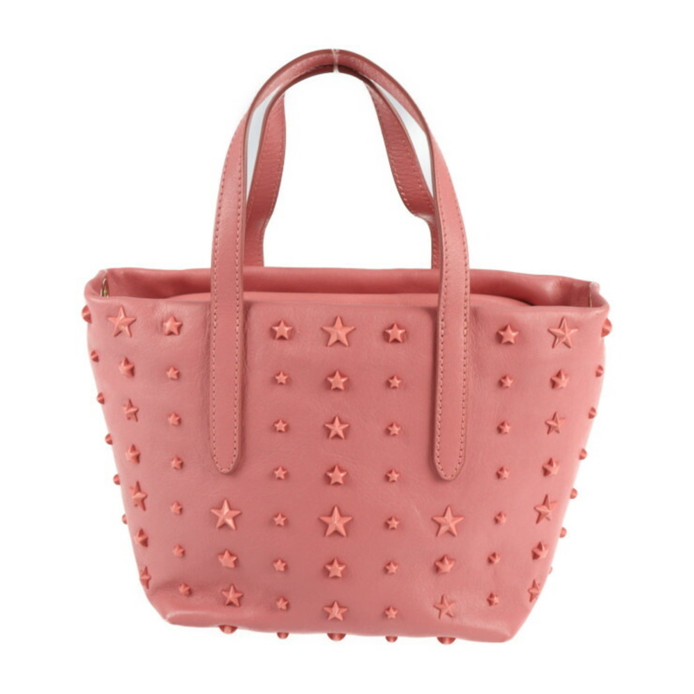 JIMMY CHOO Jimmy Choo Mini Sara Handbag Leather Pink Star Studs