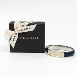 Bvlgari S.Bulgari With Pression Closure Leather,Metal Bangle Champagne Gold,Navy,Silver