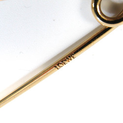 Loewe Mechano Pin Pin Badge Leather,Metal Brooch Gold,Purple