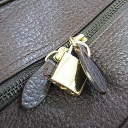 J&M Davidson VIVI Women's Leather Tote Bag Dark Brown