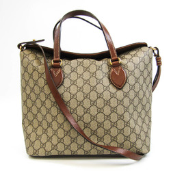 Gucci GG Supreme 429147 Women's Coated Canvas Shoulder Bag,Tote Bag Light Beige