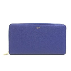 Celine Women's Leather Long Wallet (bi-fold) Royal Blue