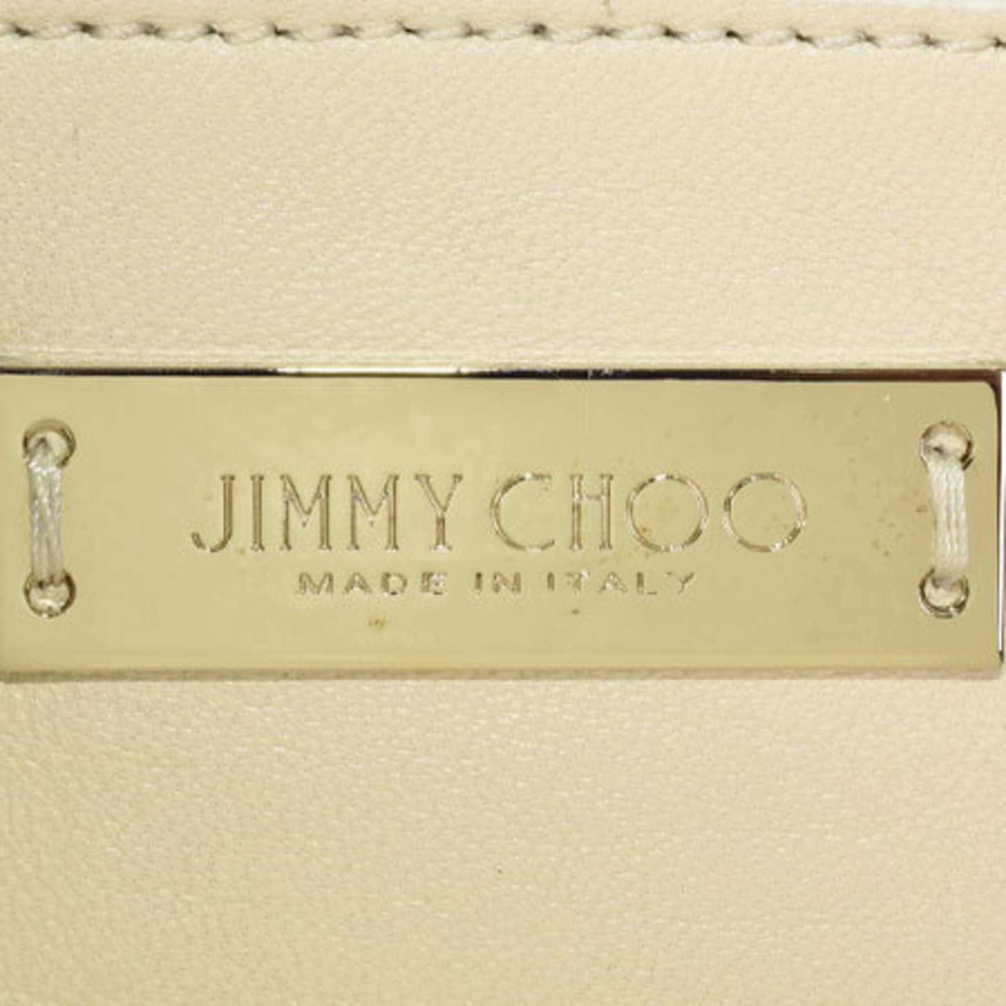 Jimmy Choo JIMMY CHOO Pimlico Star Punching Tote Bag Handbag Leather Black