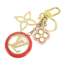 Louis Vuitton Keychain Charm Fluffy Light Pink Gold Fox Ladies M67371 2924