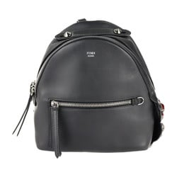 With FENDI Fendi visor way bijou By The Way rucksack daypack 8BZ036 leather crystal black backpack mini-bag steering wheel