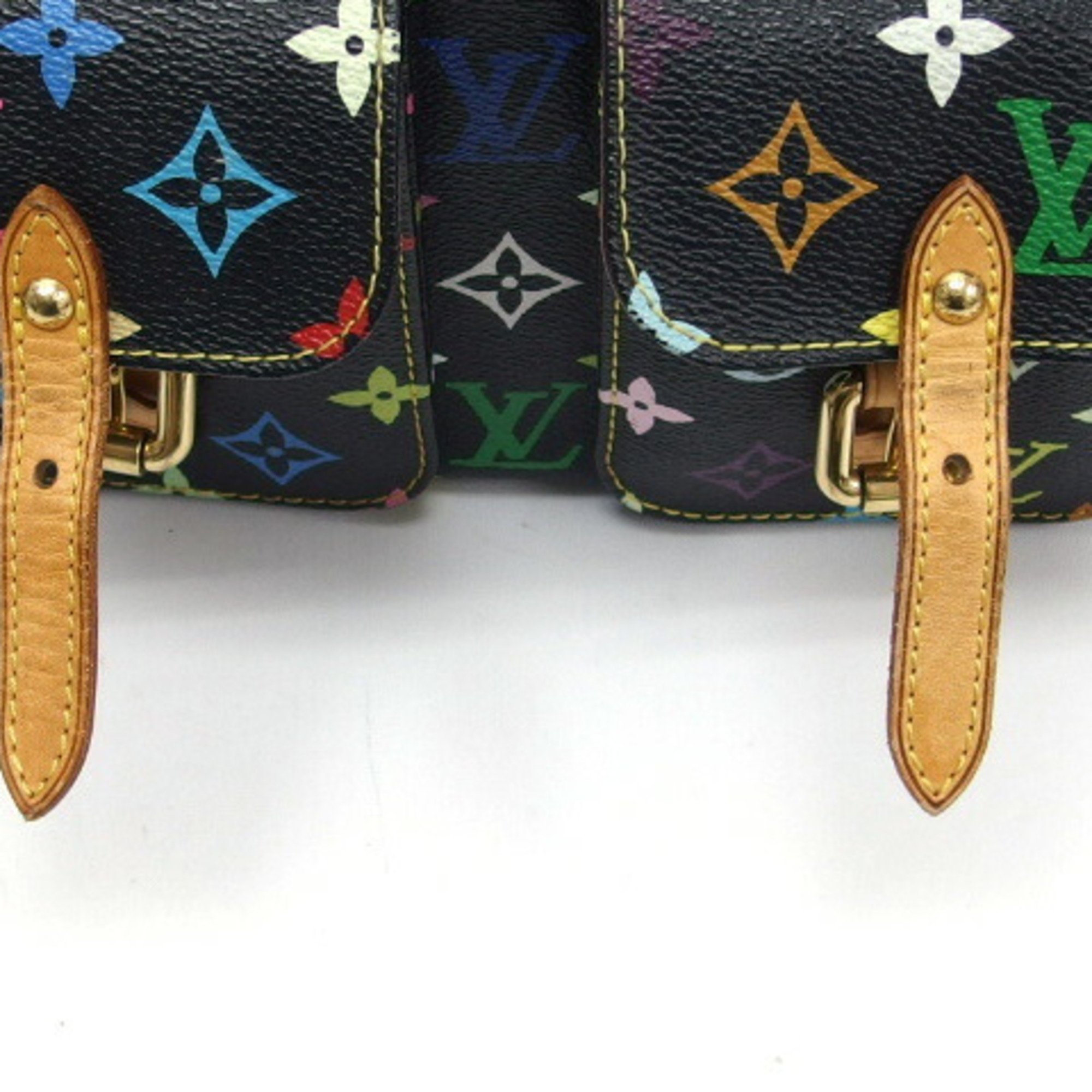 Louis Vuitton monogram multicolor Lodge PM one-shoulder bag black