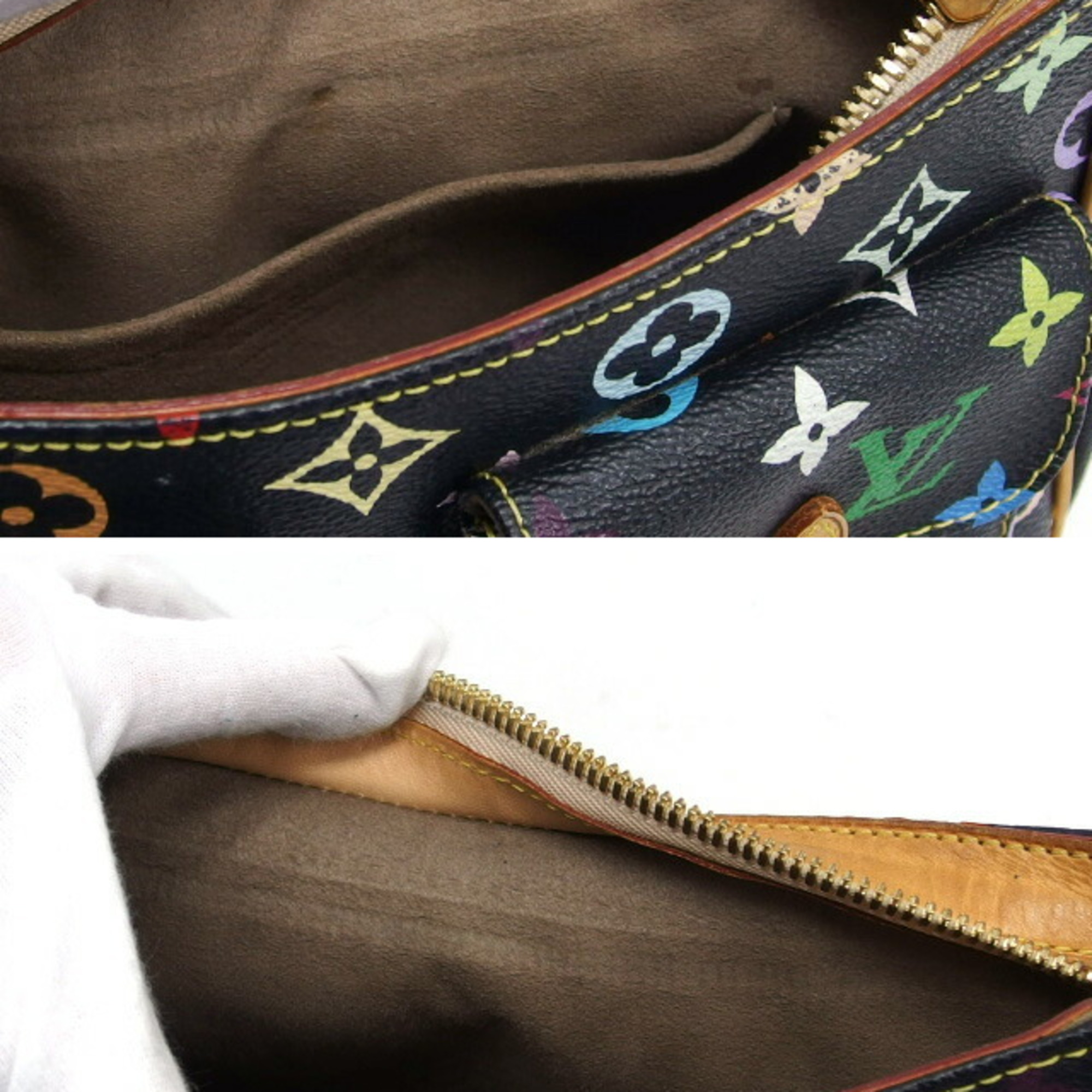 Louis Vuitton monogram multicolor Lodge PM one-shoulder bag black