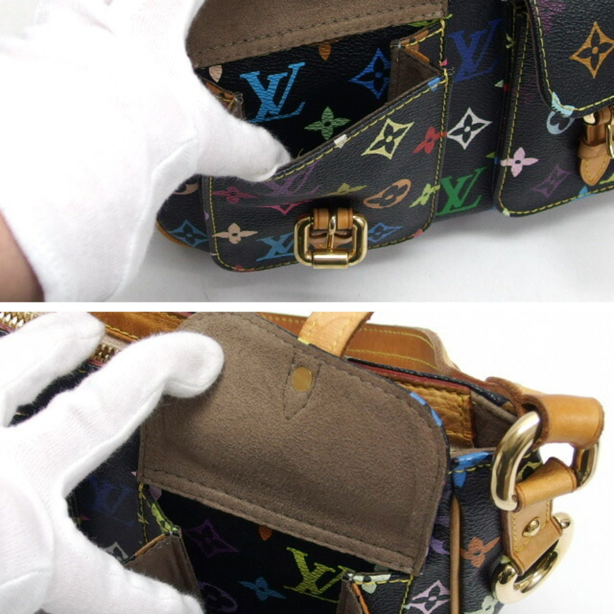 Louis Vuitton monogram multicolor Lodge PM one-shoulder bag black