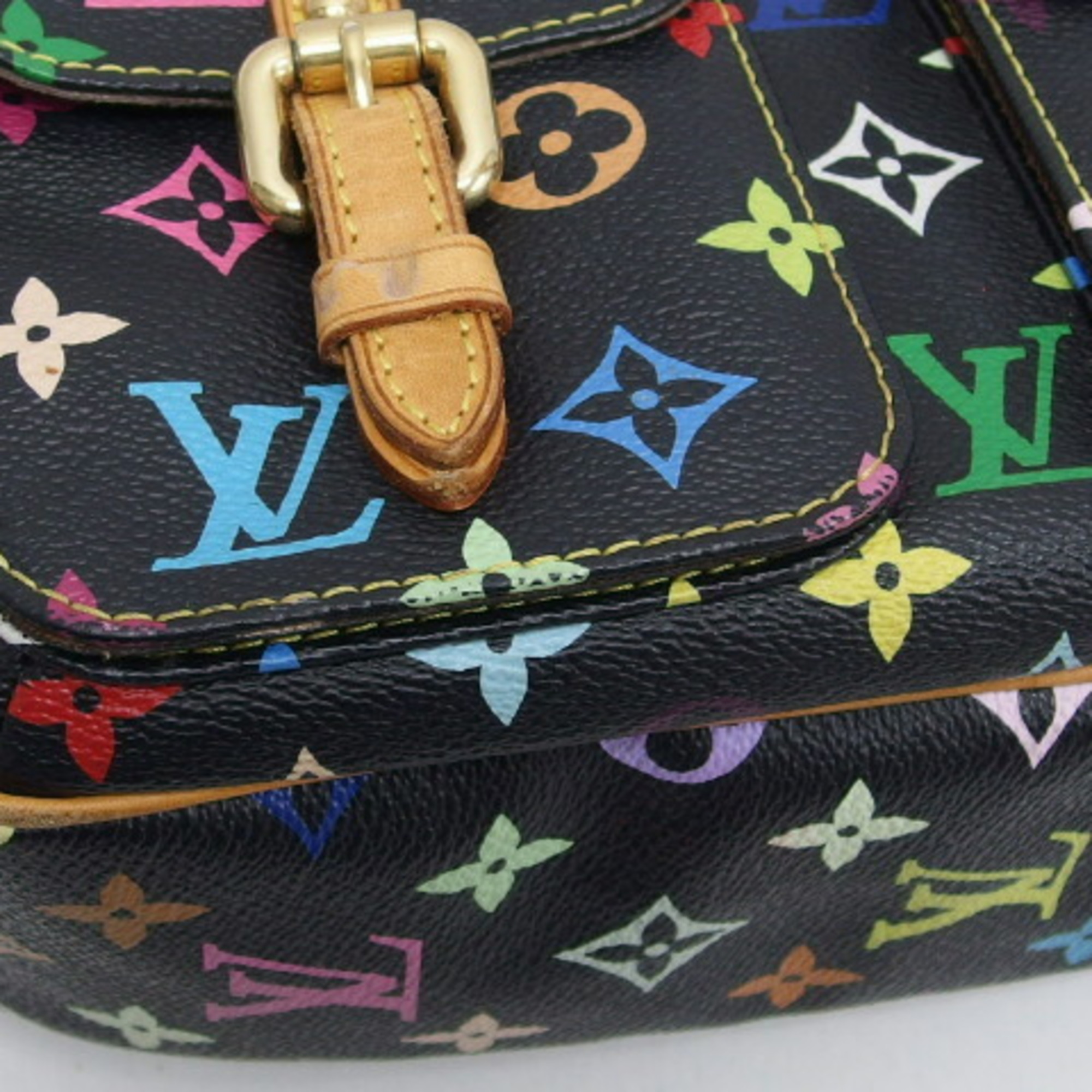 Louis Vuitton monogram multicolor Lodge PM one-shoulder bag black