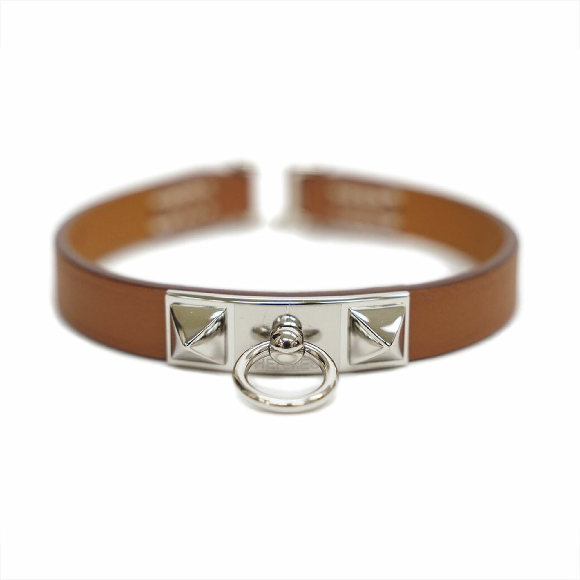 Hermes HERMES Leather Bracelet Rival Mini Gold H081181CK37 Size T3 Ladies