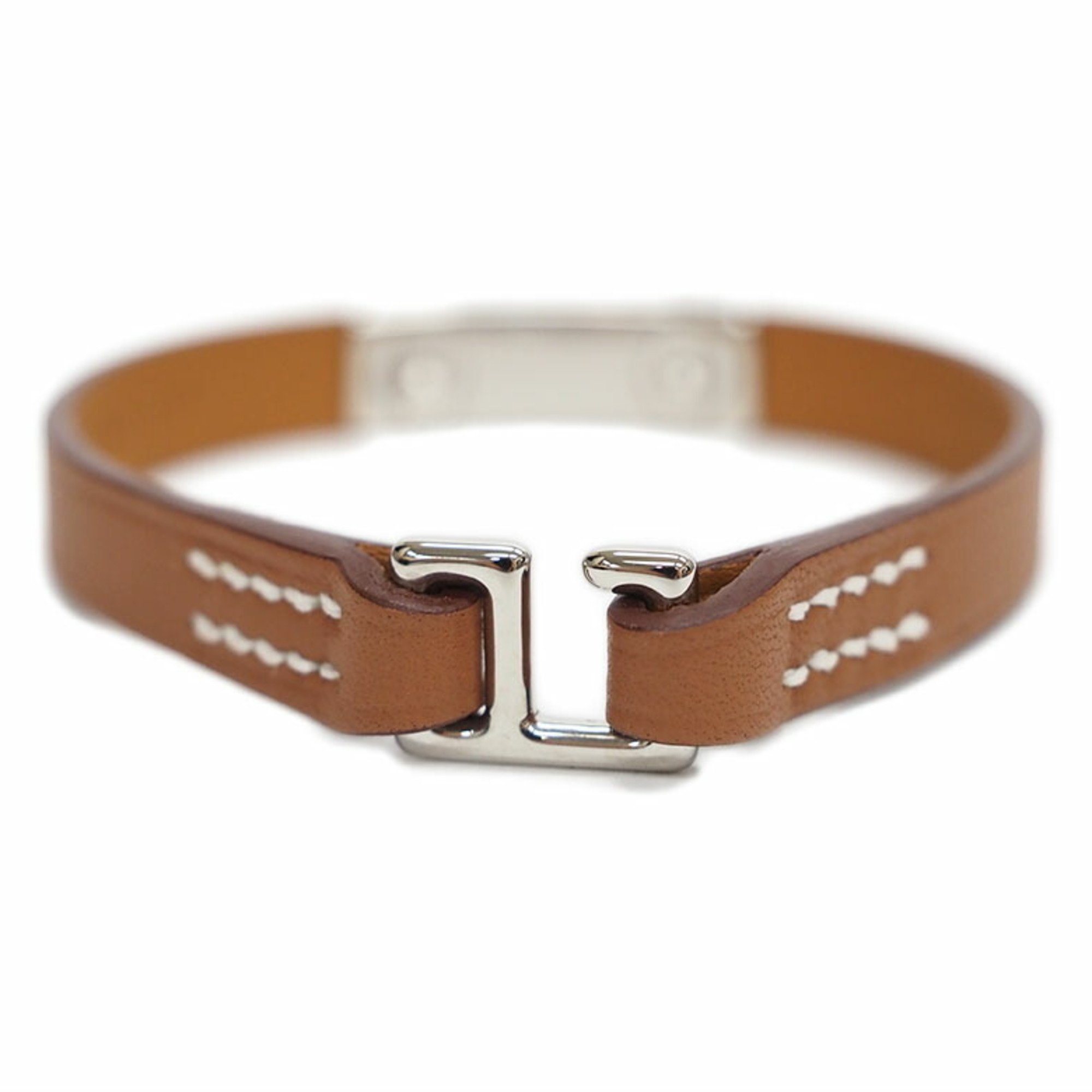 Hermes HERMES Leather Bracelet Rival Mini Gold H081181CK37 Size T3 Ladies