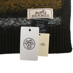 Hermes HERMES muffler fade stripe orange short size H393793T 03 men's