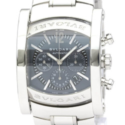 Polished BVLGARI Assioma Chronograph Steel Automatic Mens Watch AA44SCH BF551918
