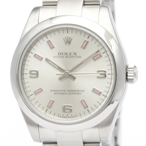ROLEX Oyster Perpetual 177200 M Serial Steel Automatic Unisex Watch BF555327