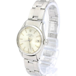 Vintage ROLEX Oyster Perpetual Date 6519 Steel Automatic Ladies Watch BF555081