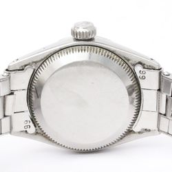 Vintage ROLEX Oyster Perpetual Date 6517 White Gold Steel Ladies Watch BF555099
