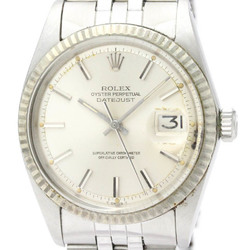 Vintage ROLEX Datejust 1601 White Gold Steel Automatic Mens Watch BF555740