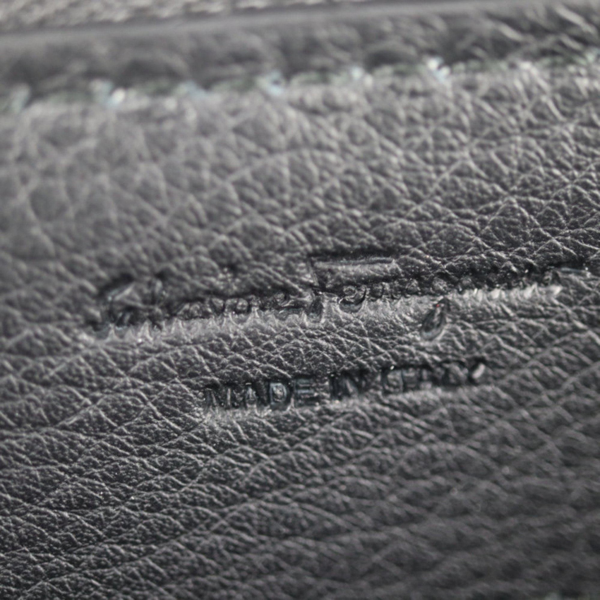 Salvatore Ferragamo studded clutch bag 24 A121 leather black