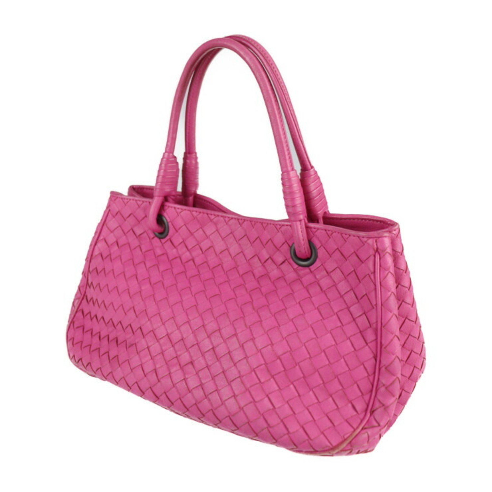 BOTTEGA VENETA Bottega Veneta Satchel Intrecciato Handbag 148323 Leather Pink