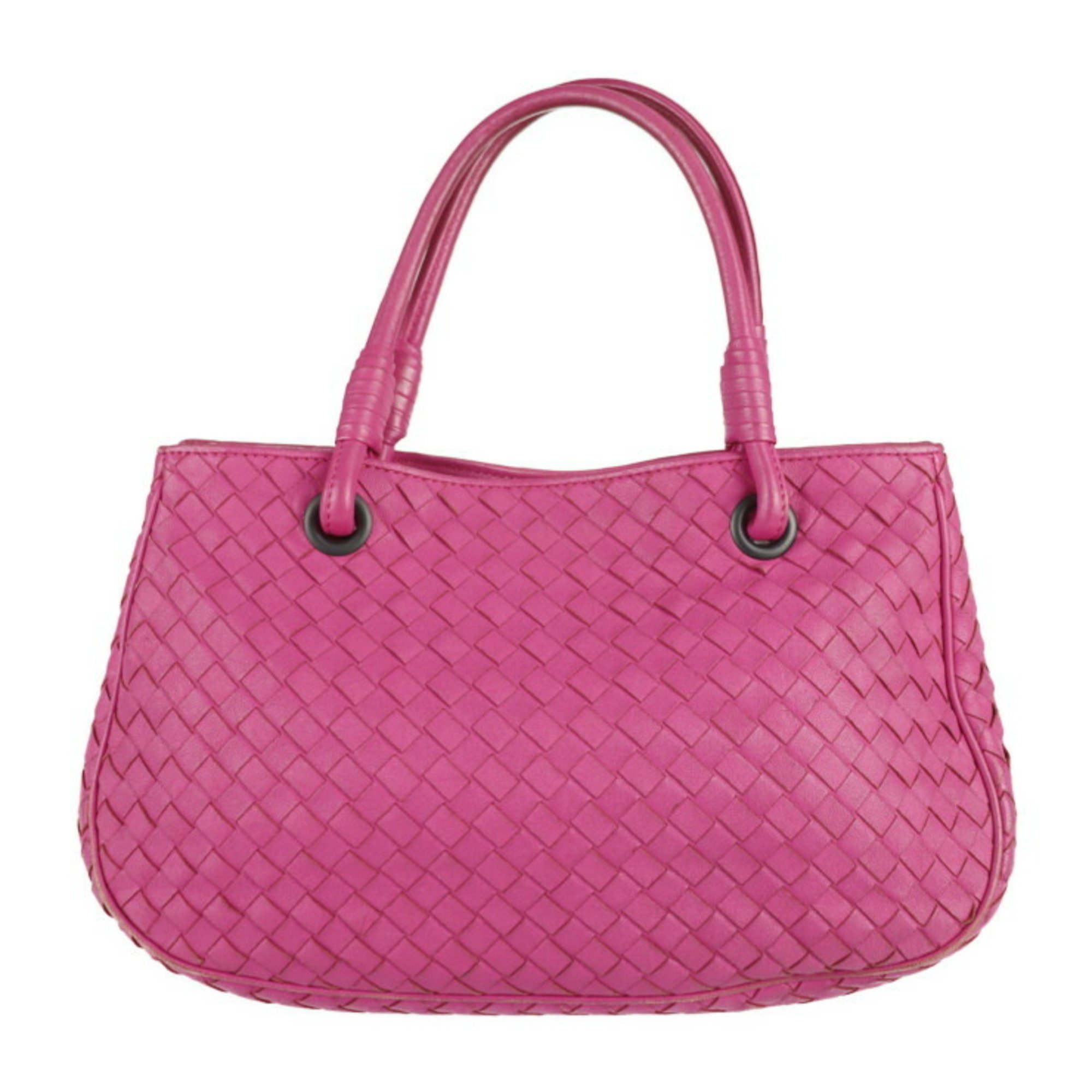 BOTTEGA VENETA Bottega Veneta Satchel Intrecciato Handbag 148323 Leather Pink