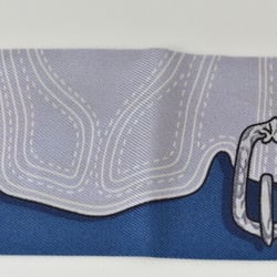 Hermes Twilly Scarf Muffler HERMES Silk Twill Belt Motif Blue Multi