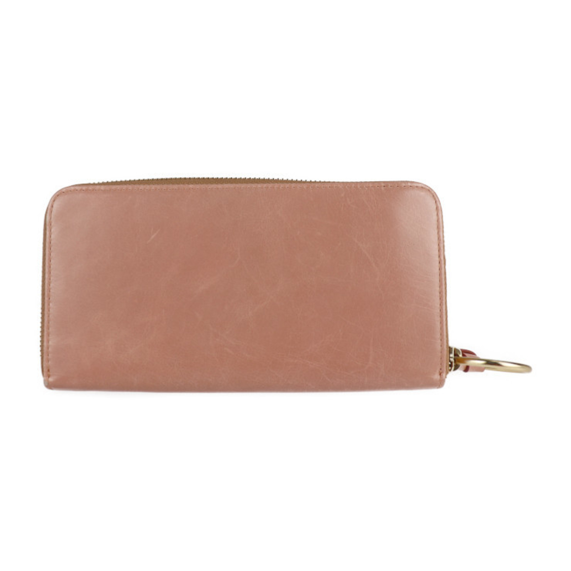 See by Chloé SEE BY CHLOE PAIGE page long wallet 9P7677-P264 leather MISTY PINK gold hardware round fastener