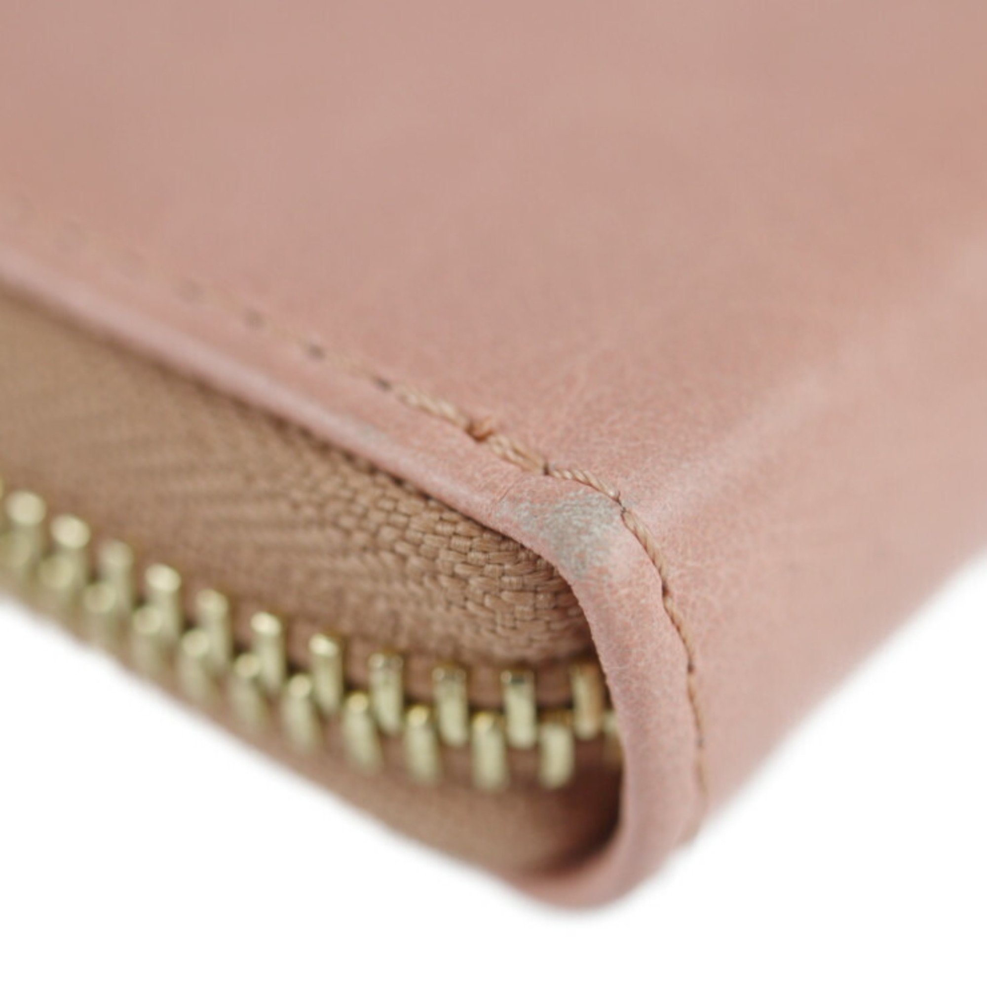 See by Chloé SEE BY CHLOE PAIGE page long wallet 9P7677-P264 leather MISTY PINK gold hardware round fastener