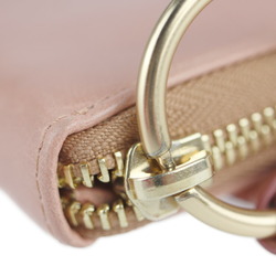 See by Chloé SEE BY CHLOE PAIGE page long wallet 9P7677-P264 leather MISTY PINK gold hardware round fastener