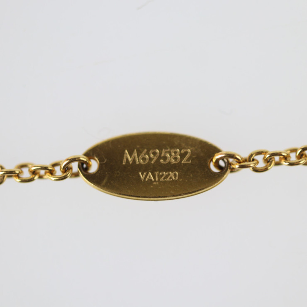 Authentic Louis Vuitton Gold Bracelet 20cm LV Circle Women