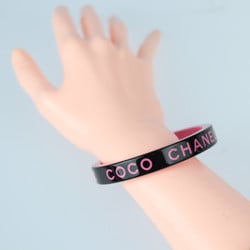 CHANEL Chanel bangle AB8421 resin black pink logo CC mark B22S